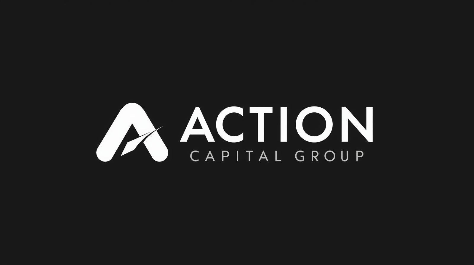 make a cool black and white colored logo for my fintech company that offers loan financing called Action Capital Group